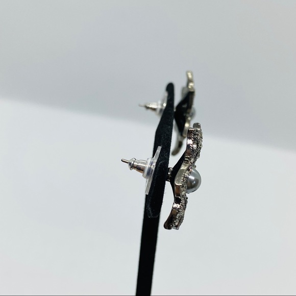 Floral Earrings pearl - Picture 4 of 7